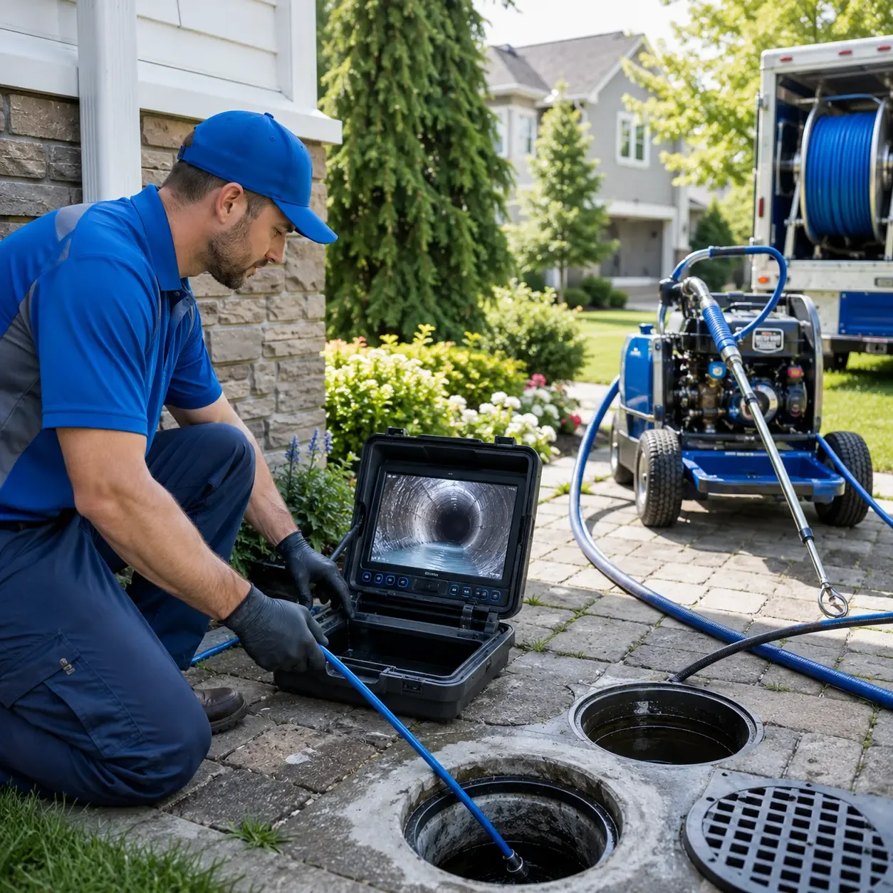 Outdoor drain cleaning professionals serving Kutztown, PA